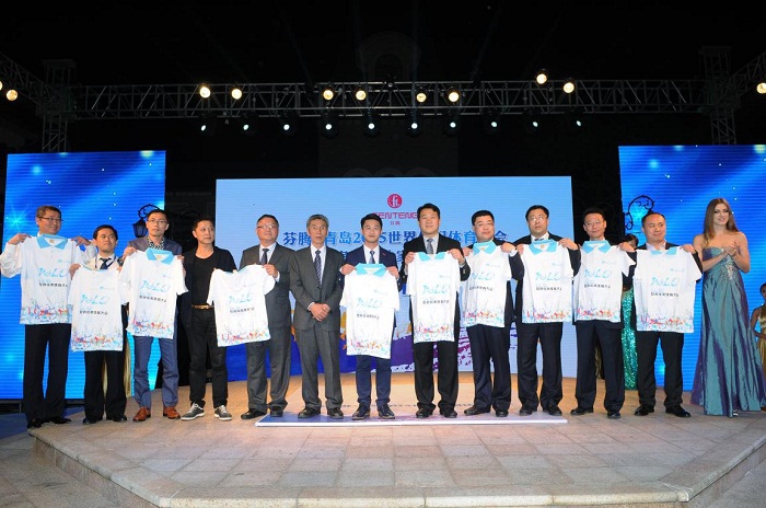 六睦集團(tuán)與世界休閑體育大會共同推出的休閑家居服紀(jì)念款